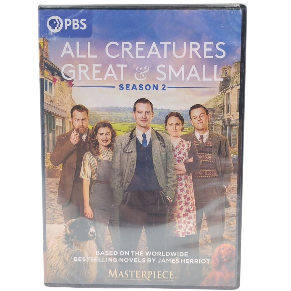 All Creatures Great & Small Season 2 DVD 2022 PBS Masterpiece Drama New Sealed